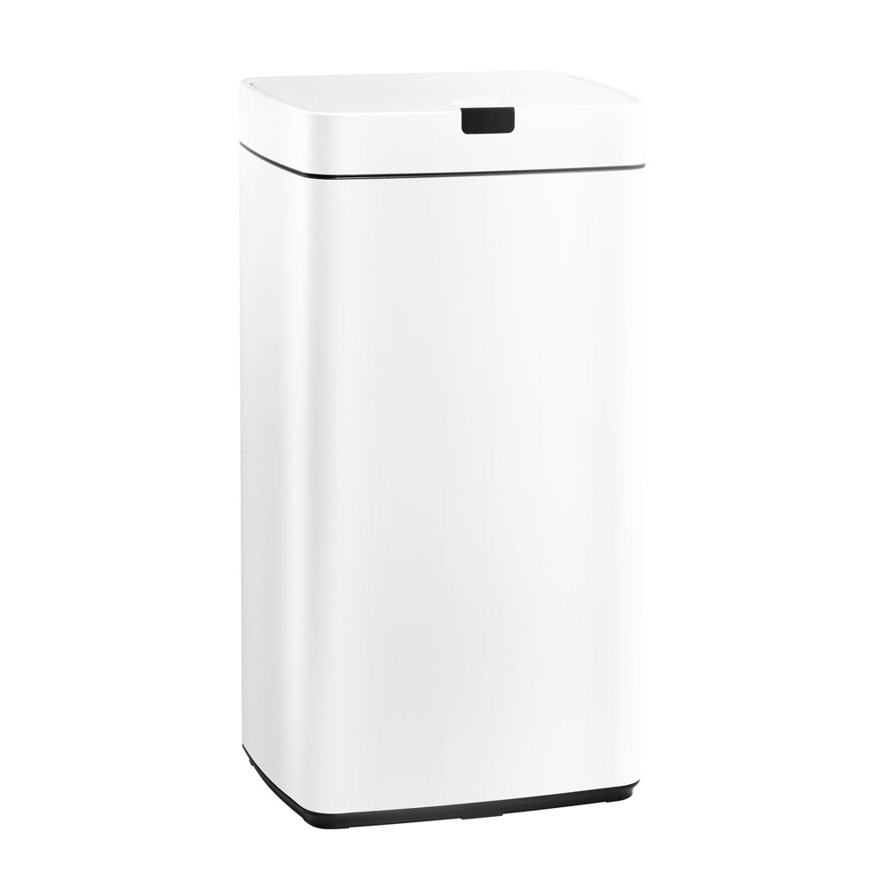 Devanti 45L White Motion Sensor Bin