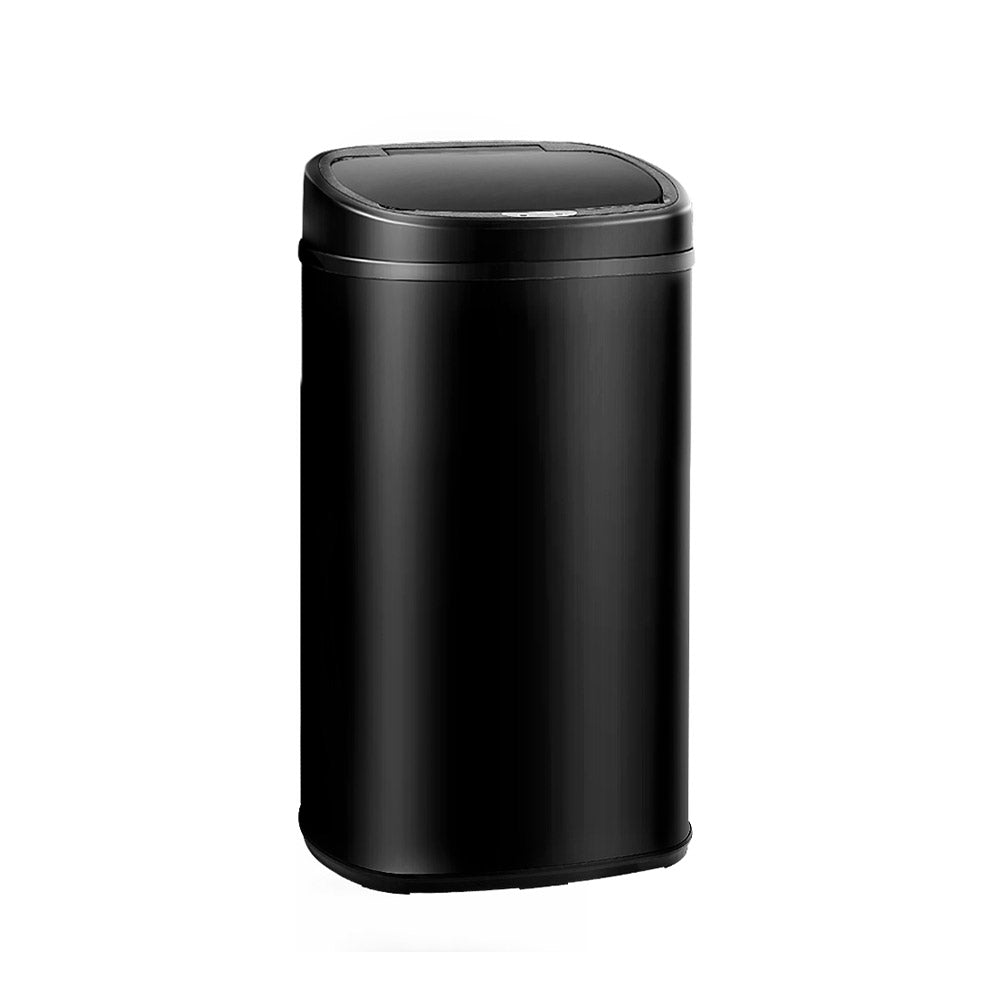 Devanti 58L Black Motion Sensor Bin
