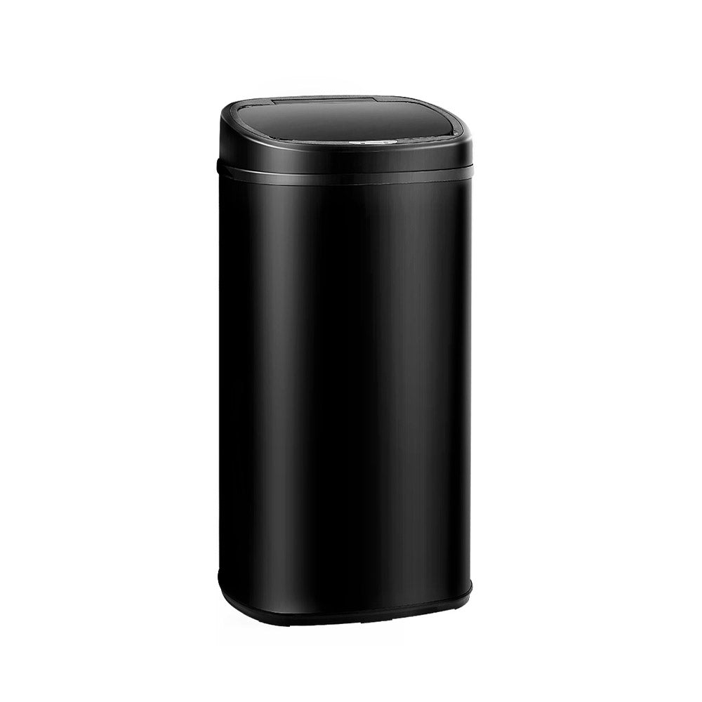 Devanti 68L Black Motion Sensor Bin