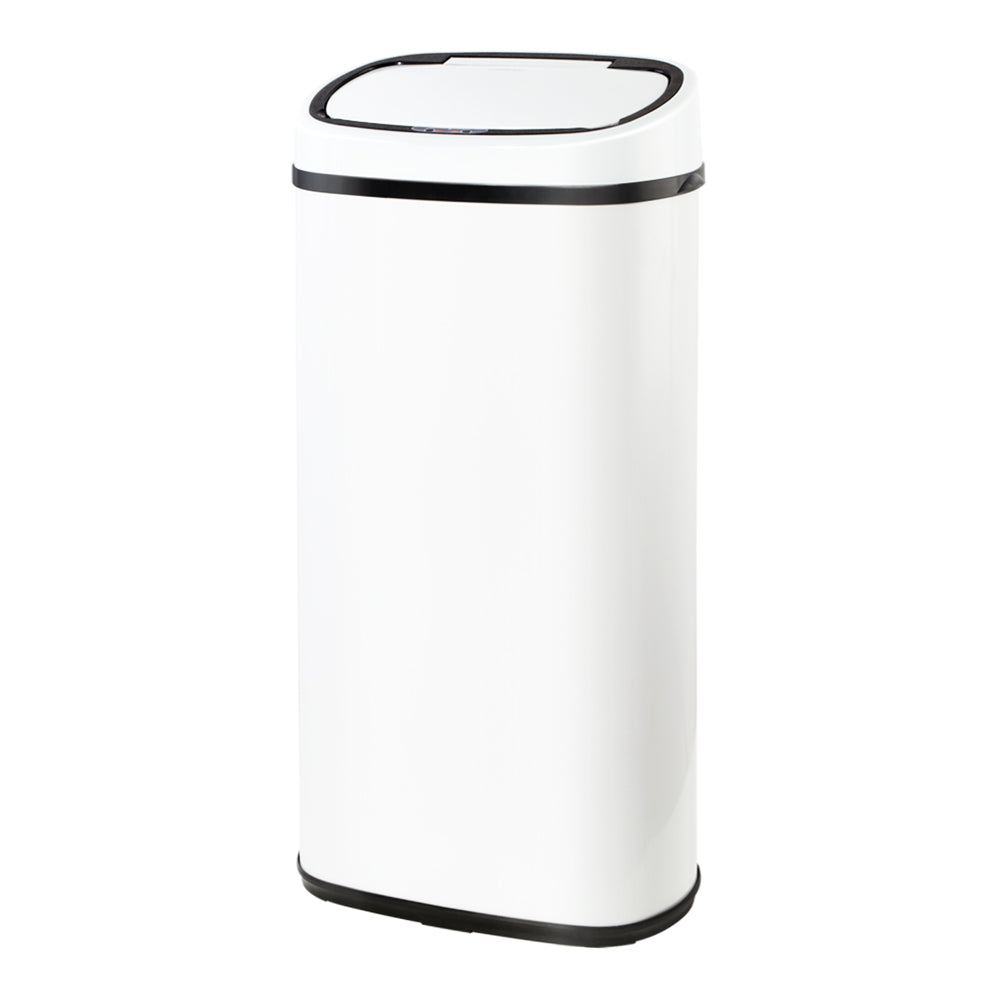 Devanti 68L White Motion Sensor Bin