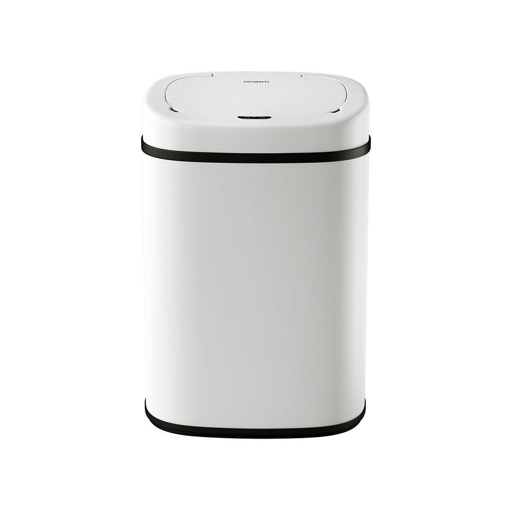 Devanti 82LWhite Motion Sensor Bin