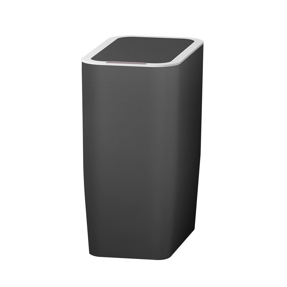 Devanti 9L Ash Black Motion Sensor Bin