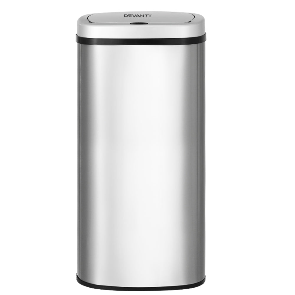 Devanti 60L Silver Sensor Bin