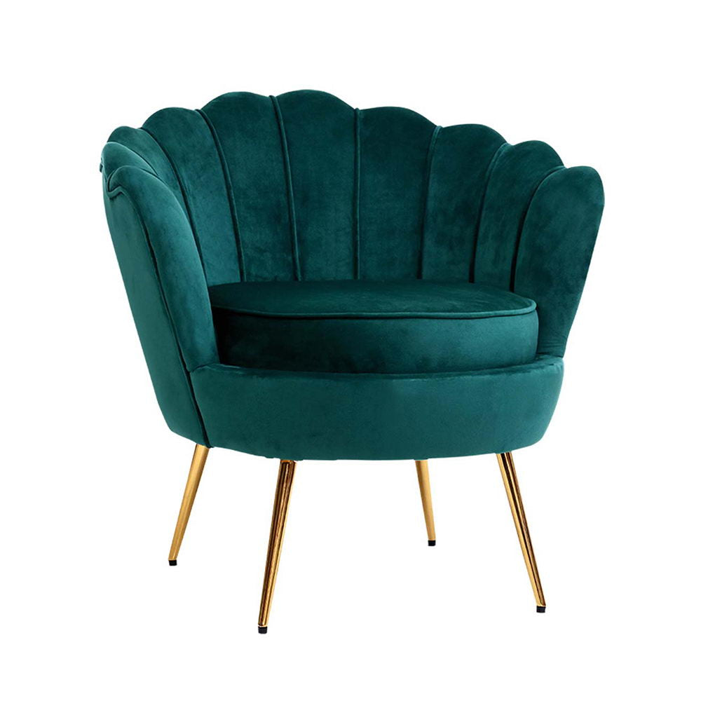 Callista Velvet Green Armchair