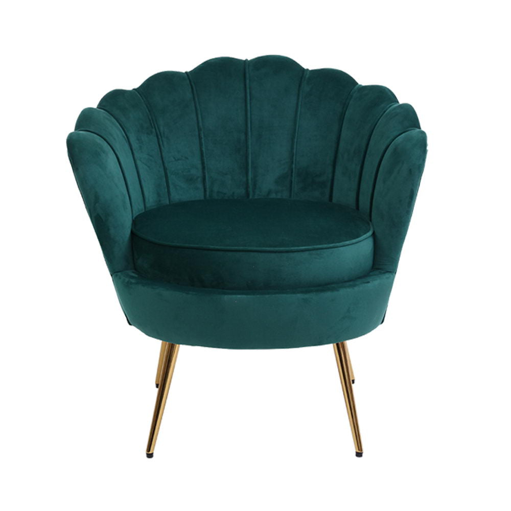 Callista Velvet Green Armchair