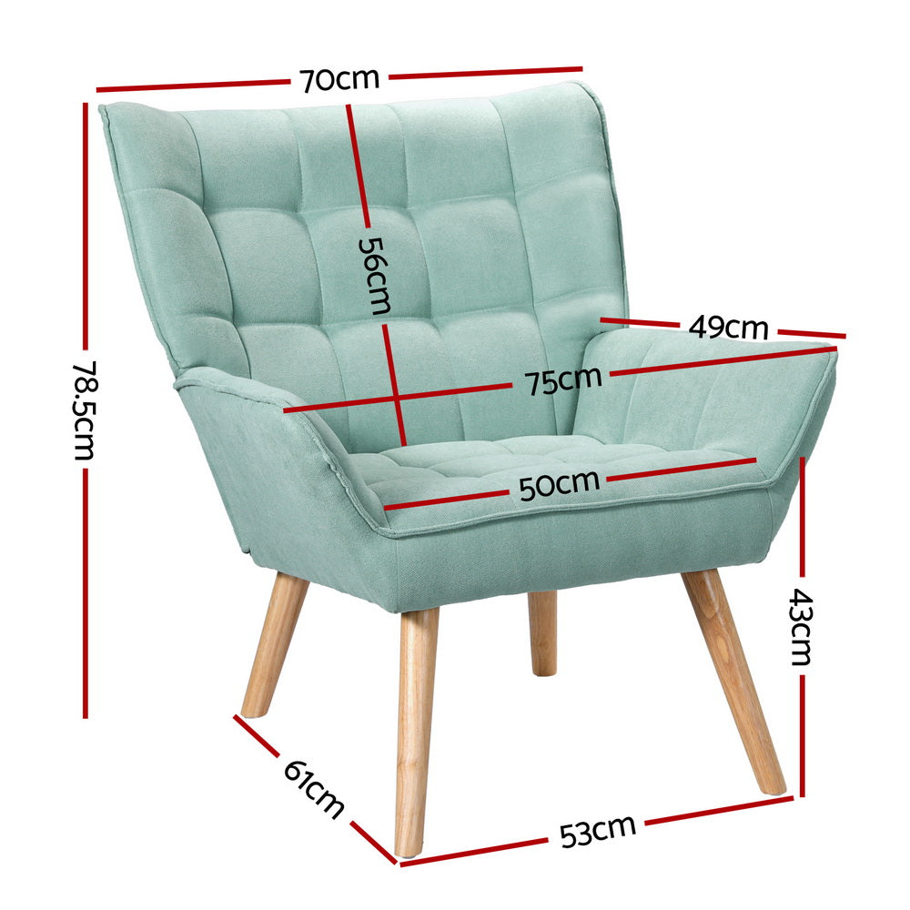 Cindy Blue Armchair