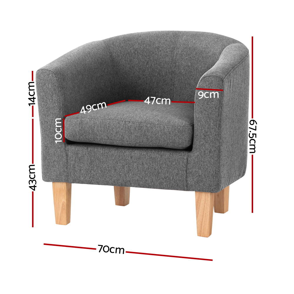 Abby Grey Armchair