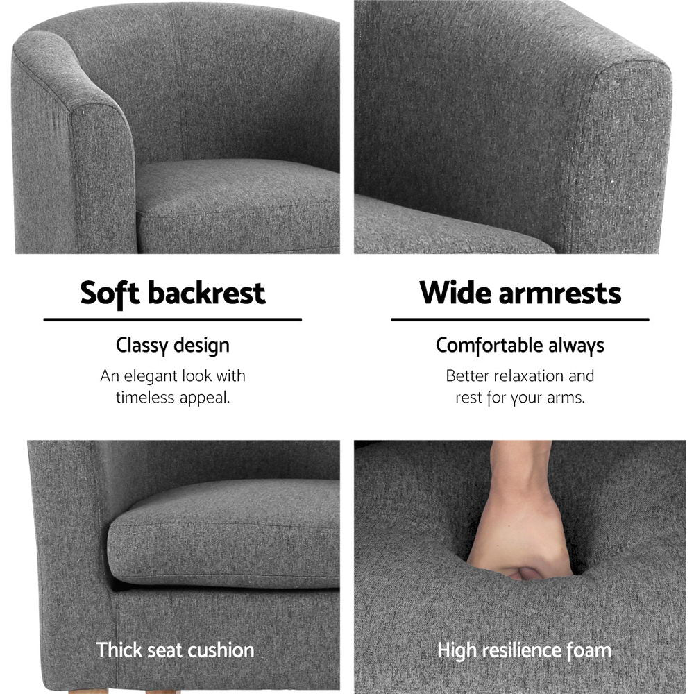 Abby Grey Armchair