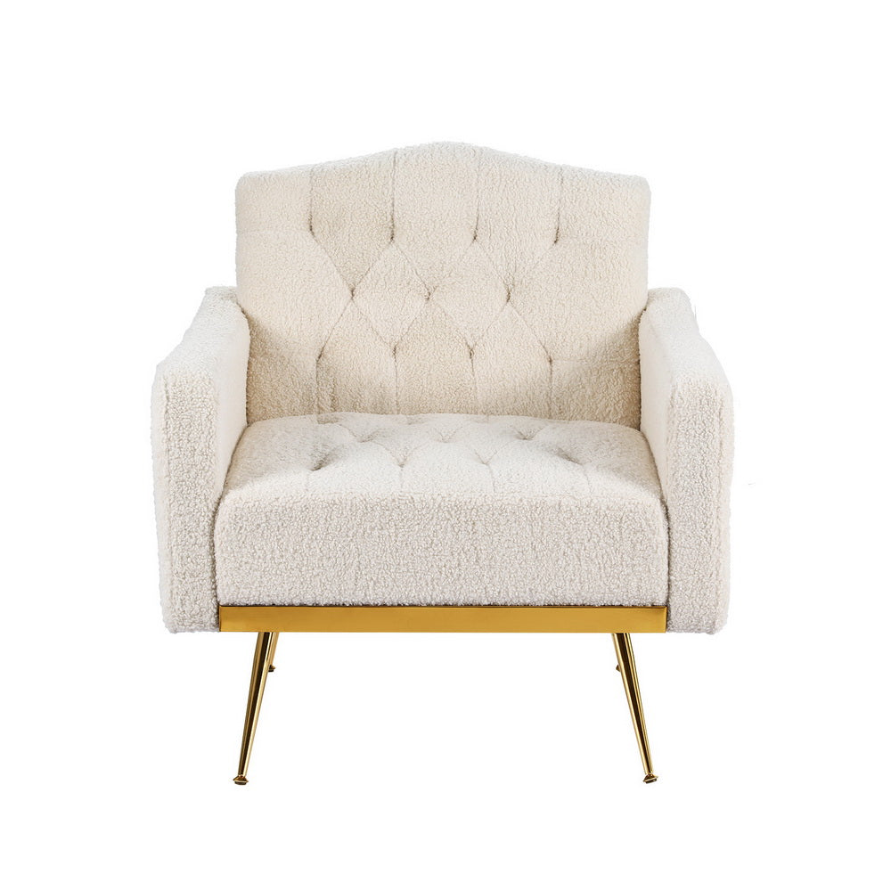 Nicole Beige Boucle Armchair