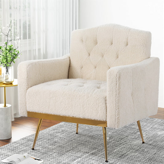 Nicole Beige Boucle Armchair