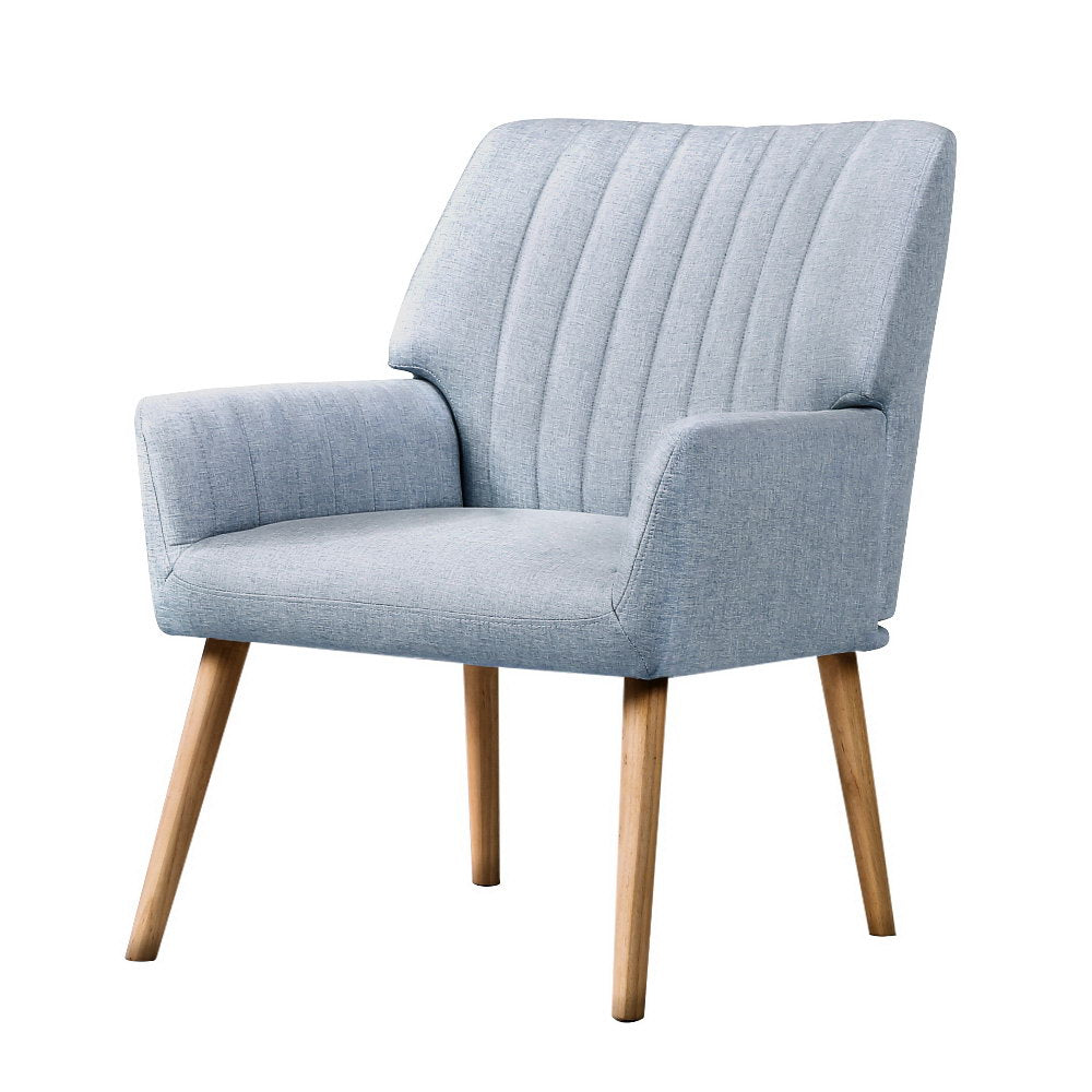 Sebastini Blue Grey Armchair