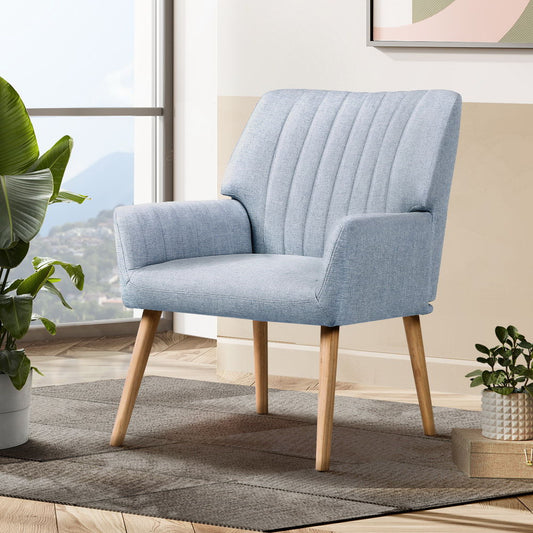 Sebastini Blue Grey Armchair