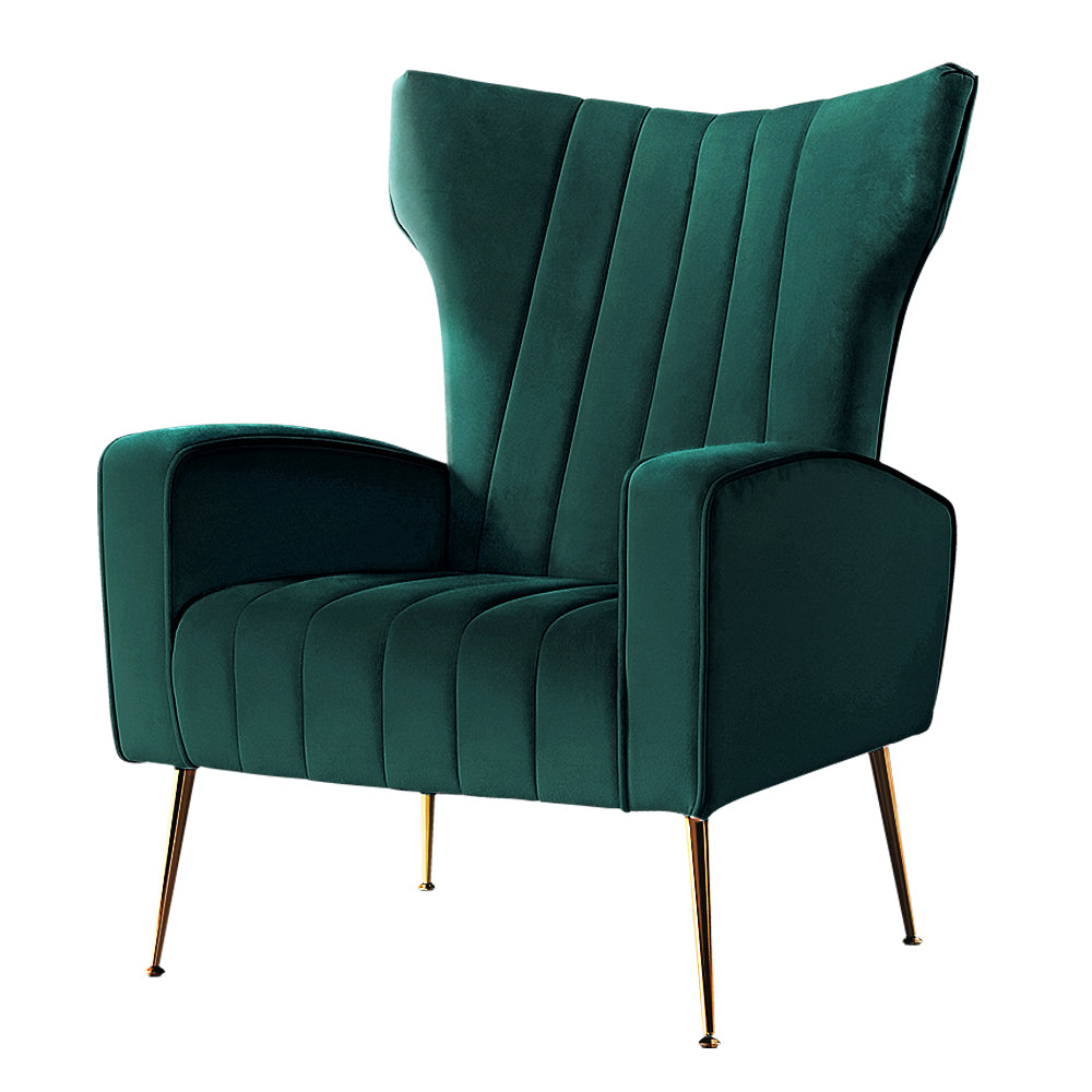 Kate Green Velvet Armchair