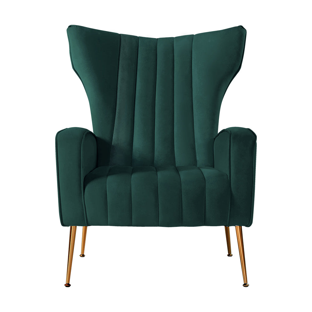 Kate Green Velvet Armchair