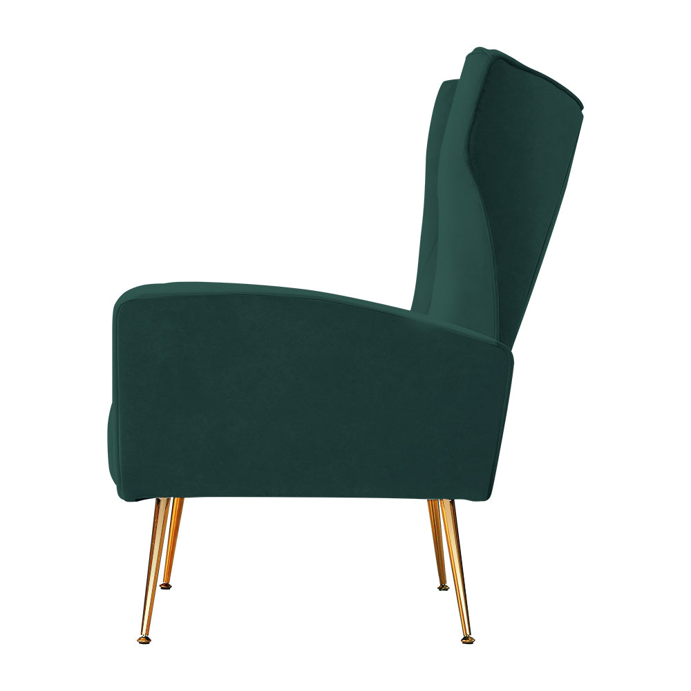 Kate Green Velvet Armchair