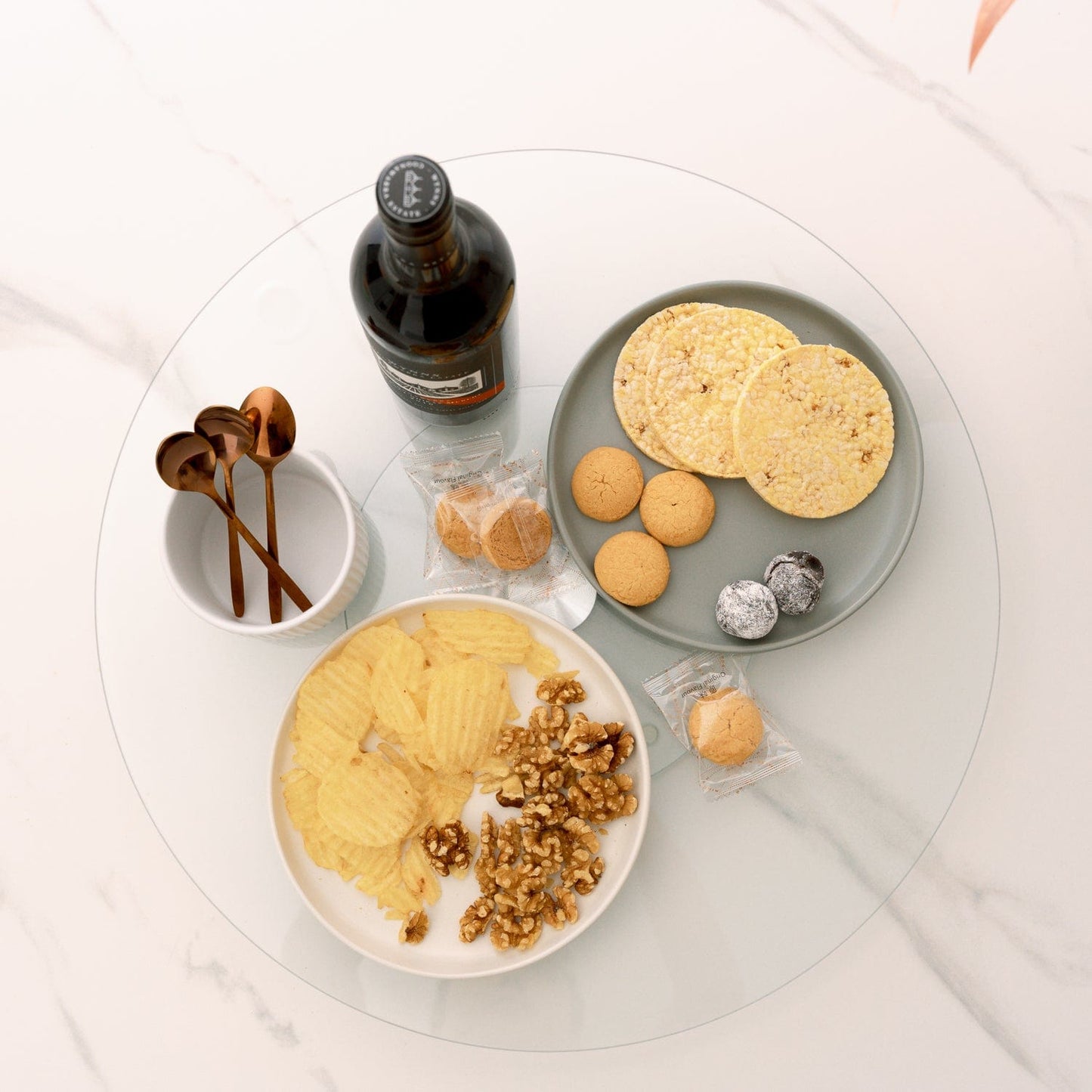 35cm Tempered Glass Lazy Susan
