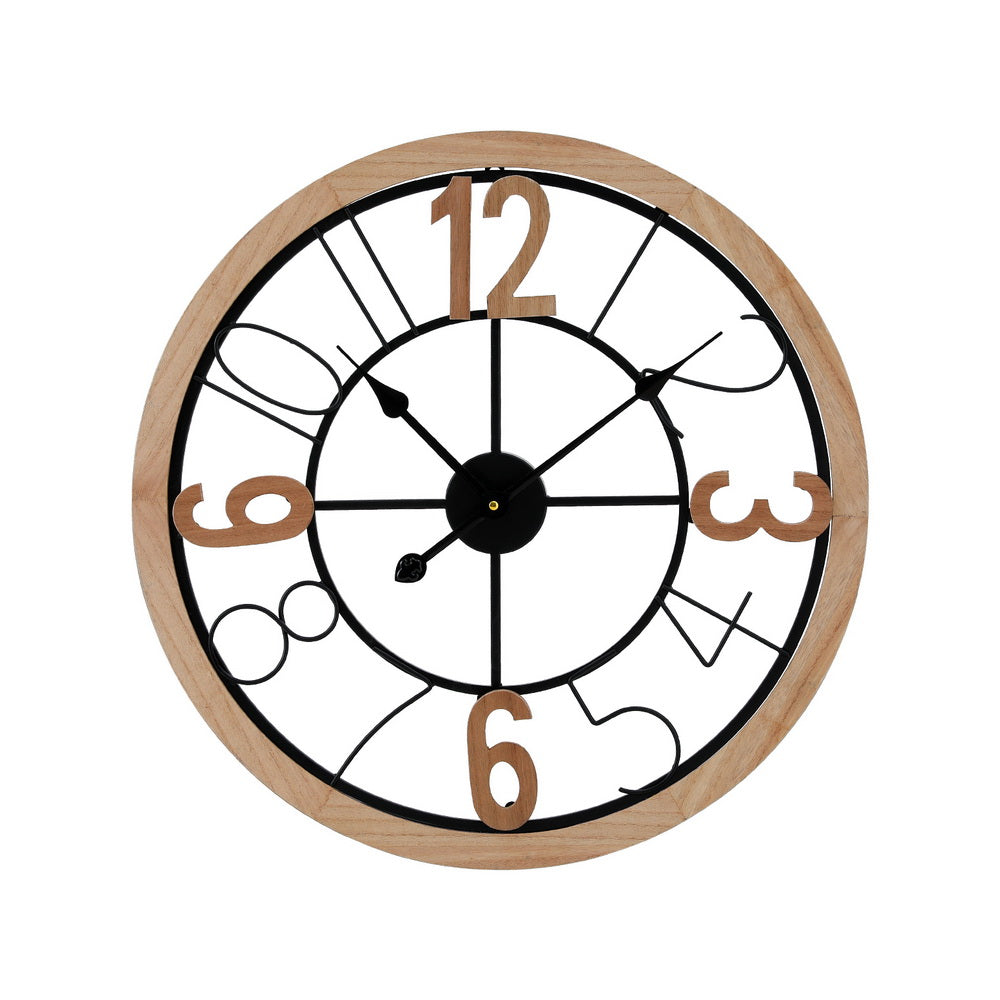 Artiss 60CM Wooden Wall Clock