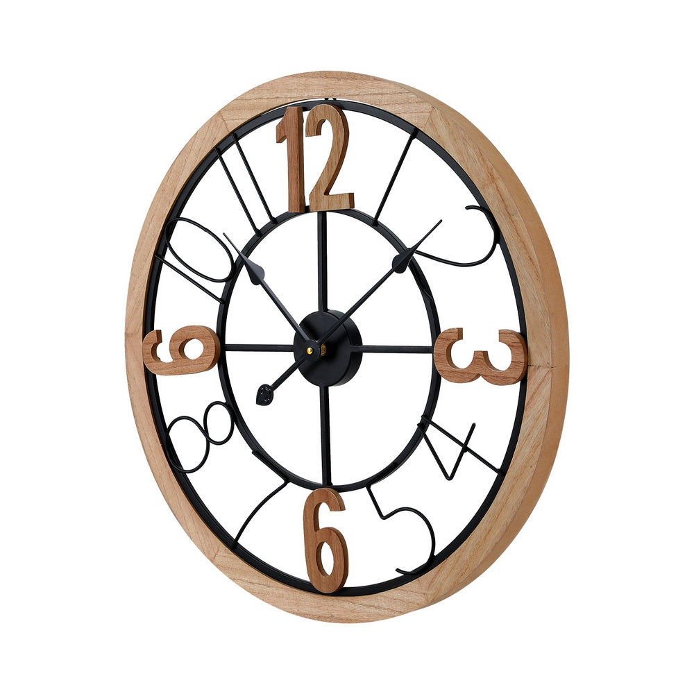 Artiss 60CM Wooden Wall Clock