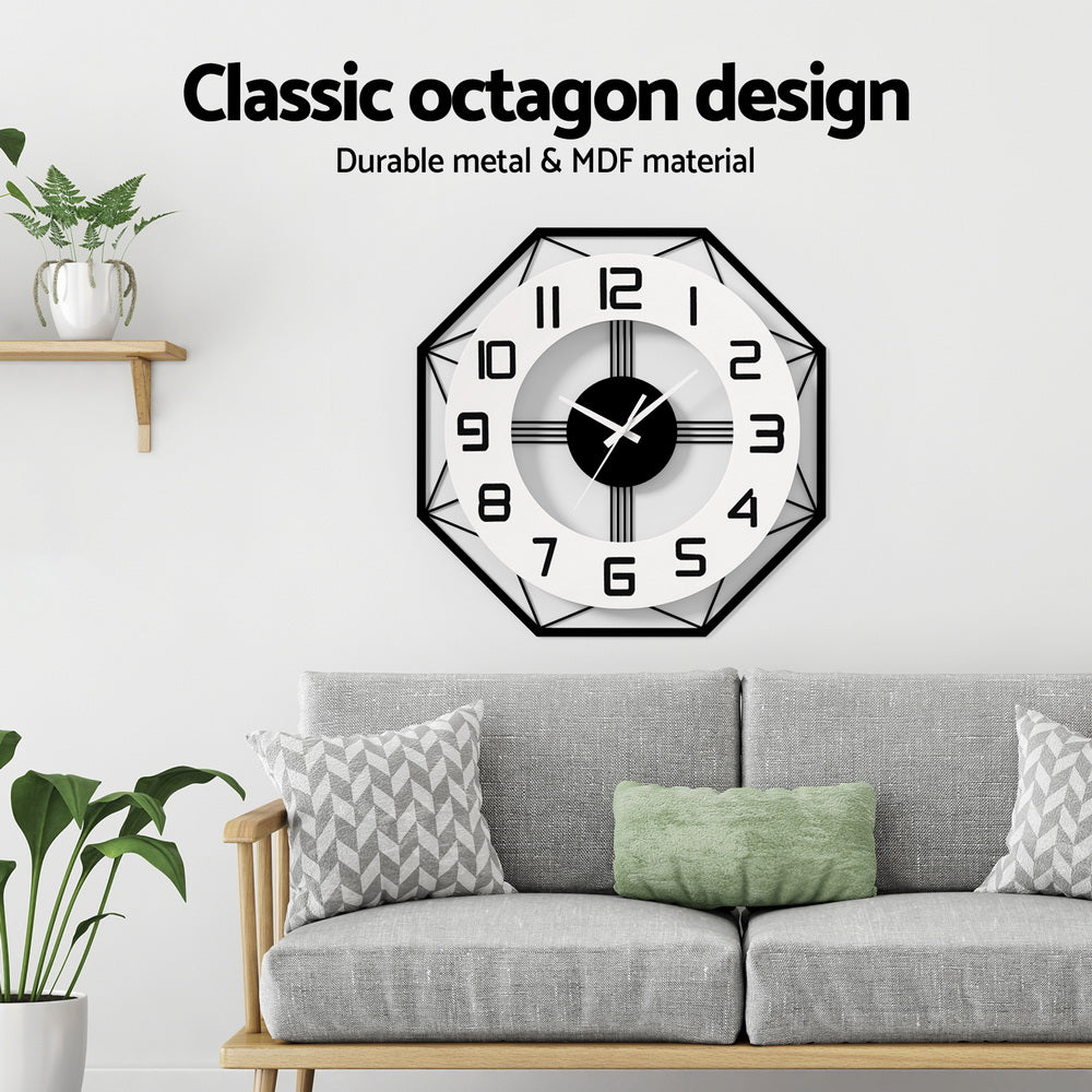 Artiss 60CM Octagon Wall Clock