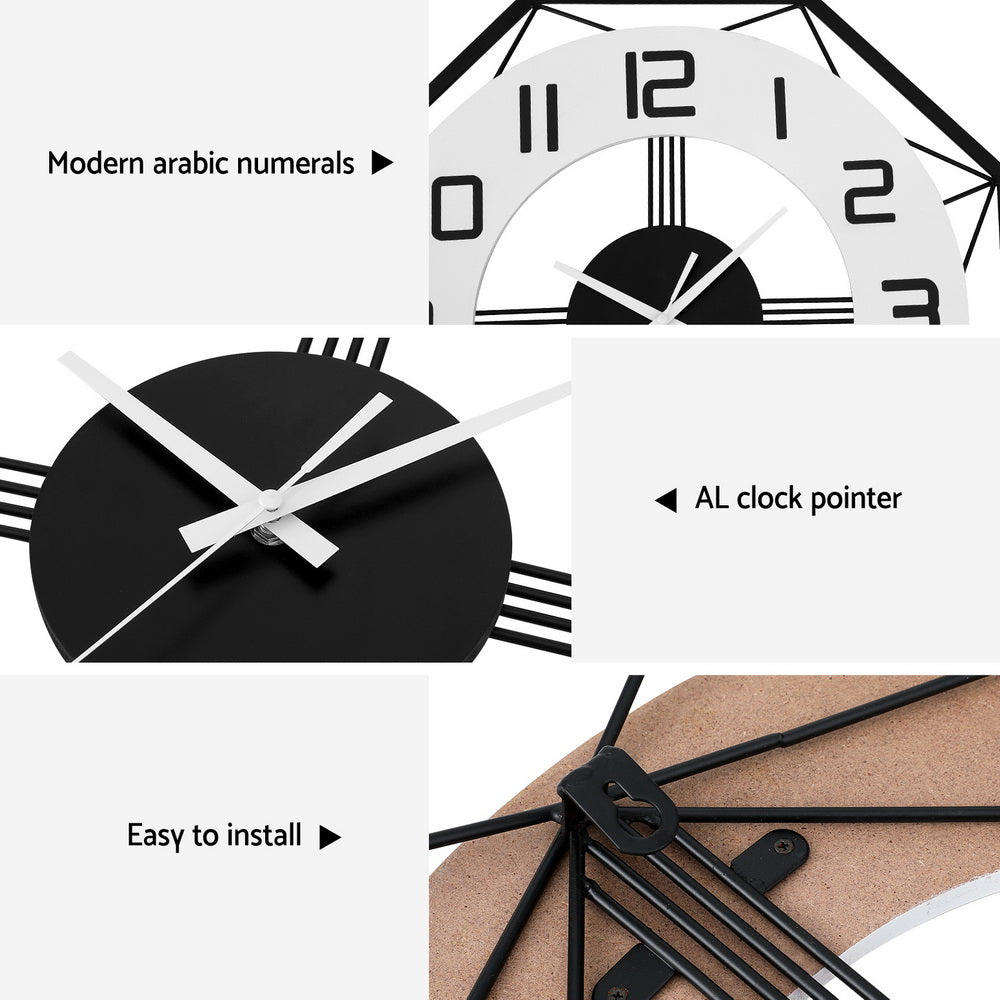 Artiss 60CM Octagon Wall Clock