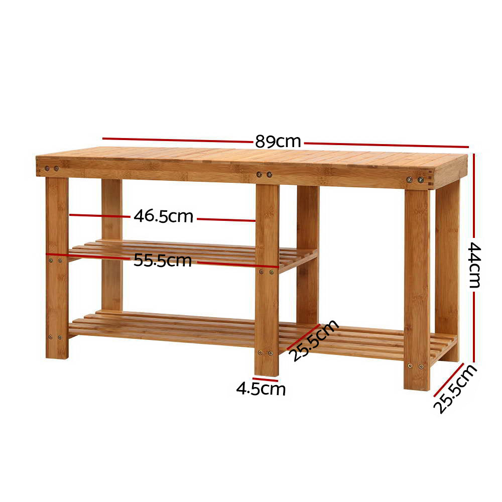 Bamboo Shoe Rack