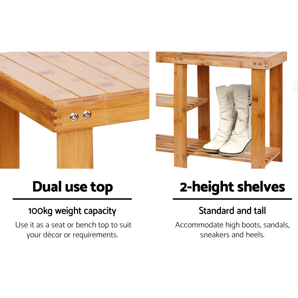 Bamboo Shoe Rack