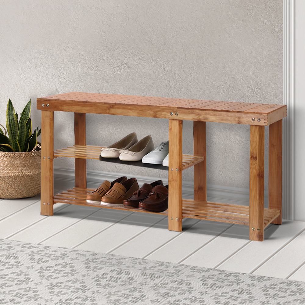 Bamboo Shoe Rack