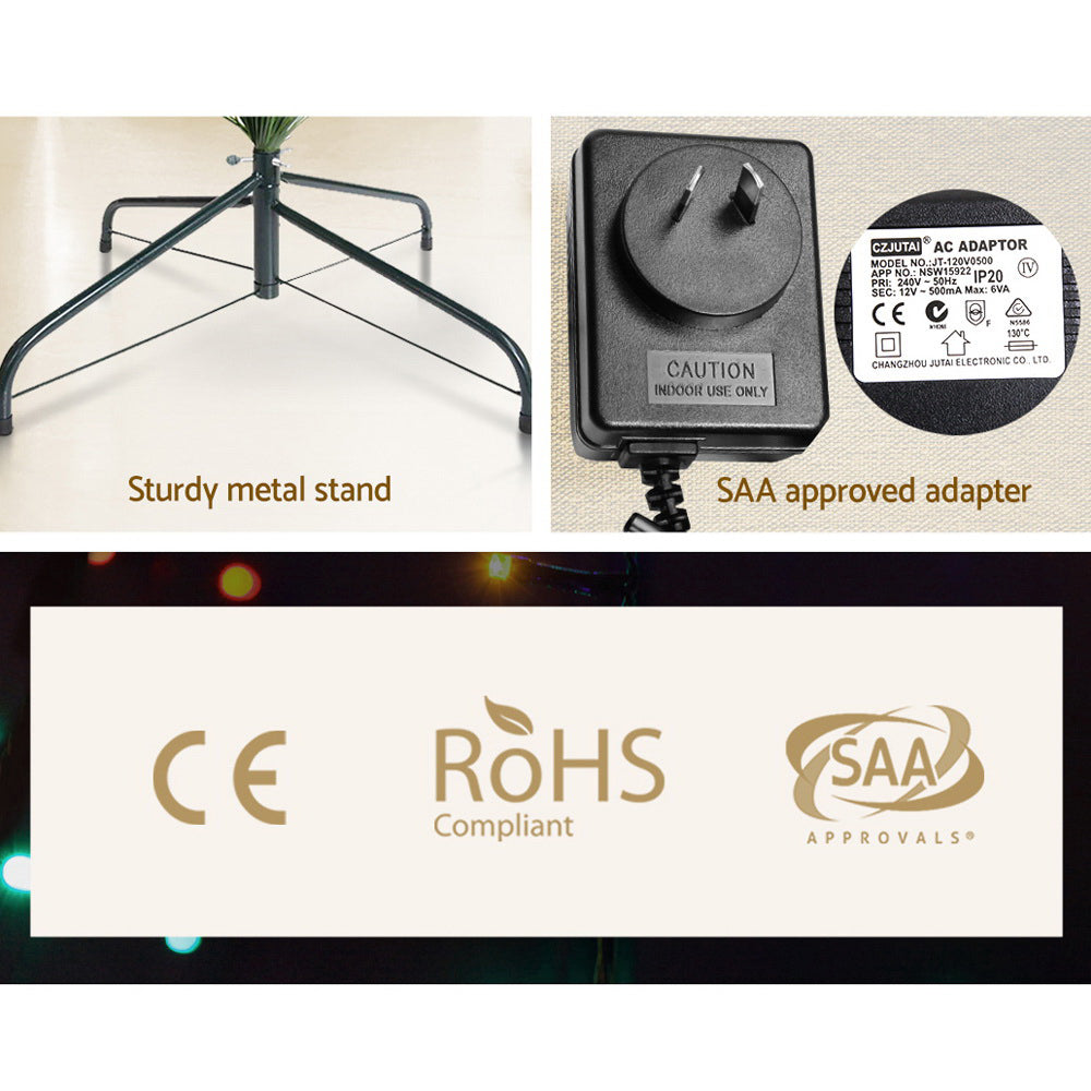 Jingle Jollys 1.5m Optic Fibre LED Christmas Tree