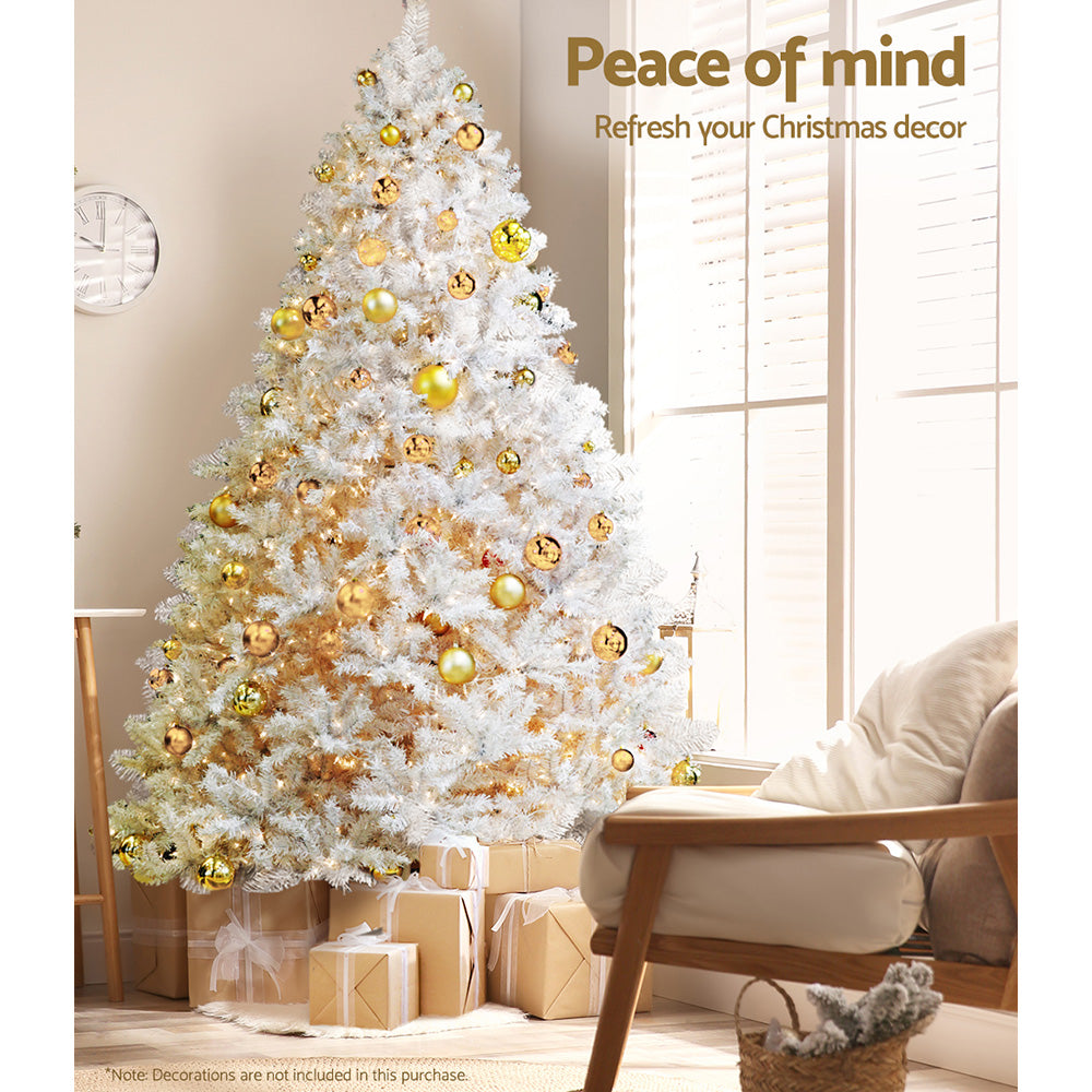 Jingle Jollys 2.1m 1000 White Tips Christmas Tree