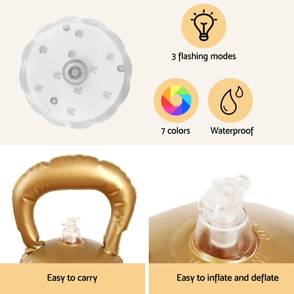 Jingle Jollys 60cm Gold Christmas Inflatable Bauble