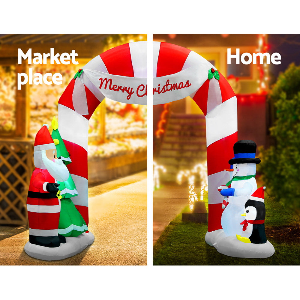 Jingle Jollys 3m Christmas Inflatable Archway