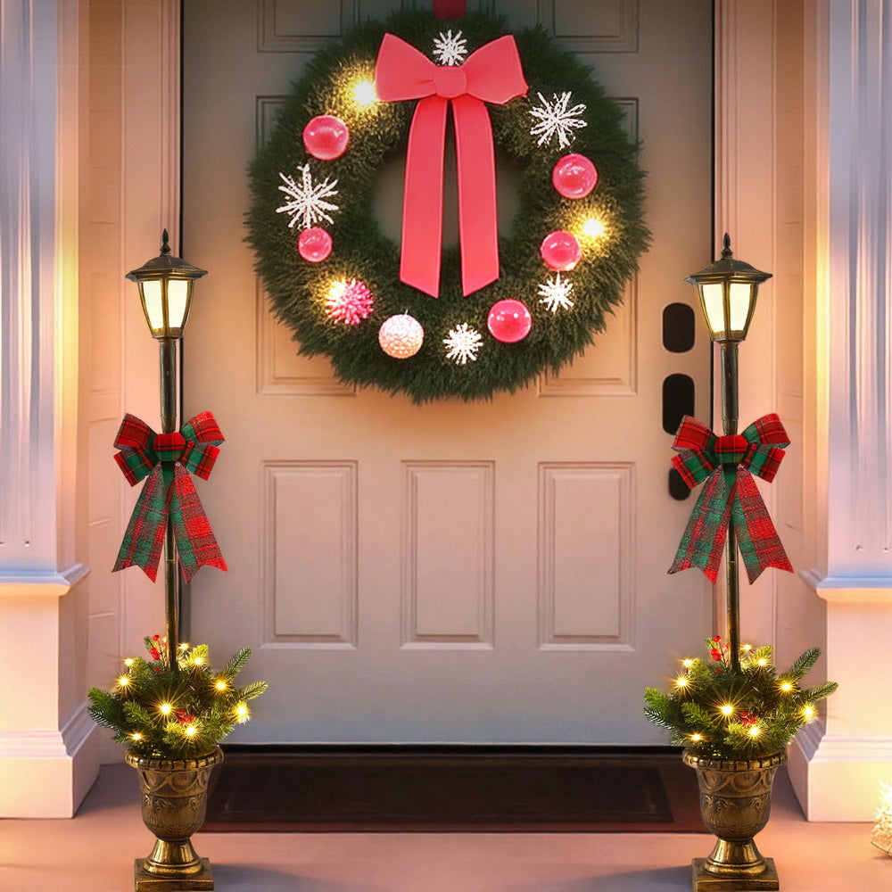 Jingle Jollys Christmas Lights 125cm Lamp Post 50 LED Fairy Light Decorations