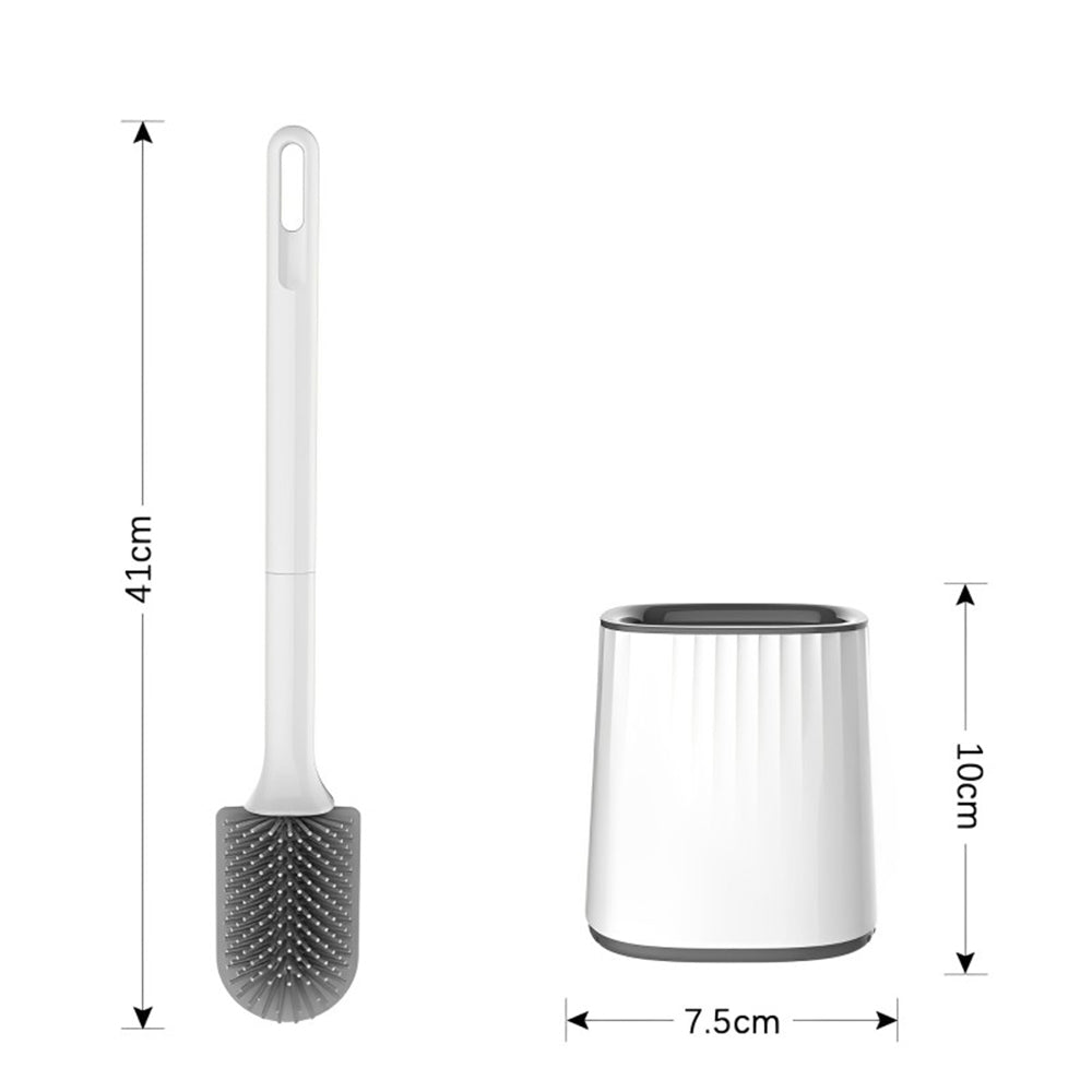 CLEANFOK Toilet Brush with Ventilated Holder - Odor-Free, Durable, and Hygienic_3