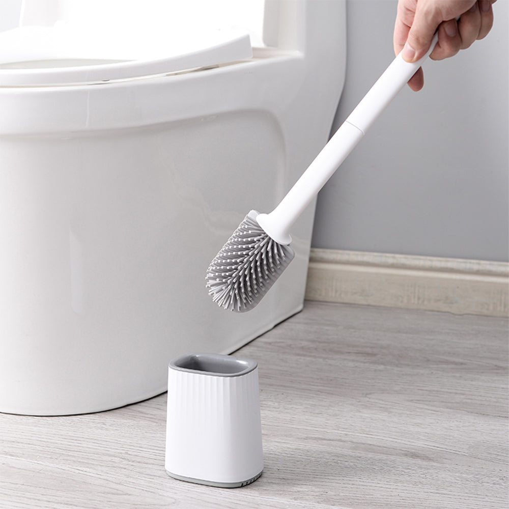 CLEANFOK Toilet Brush with Ventilated Holder - Odor-Free, Durable, and Hygienic_4