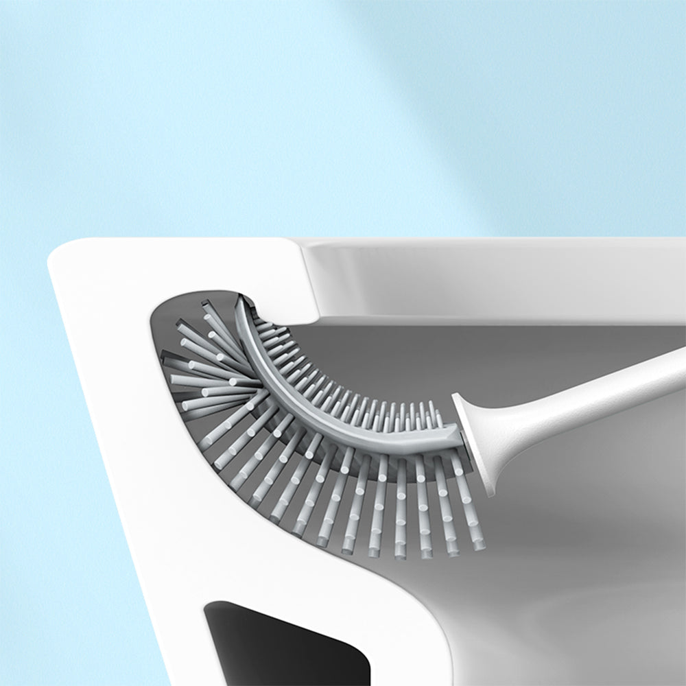 CLEANFOK Toilet Brush with Ventilated Holder - Odor-Free, Durable, and Hygienic_7