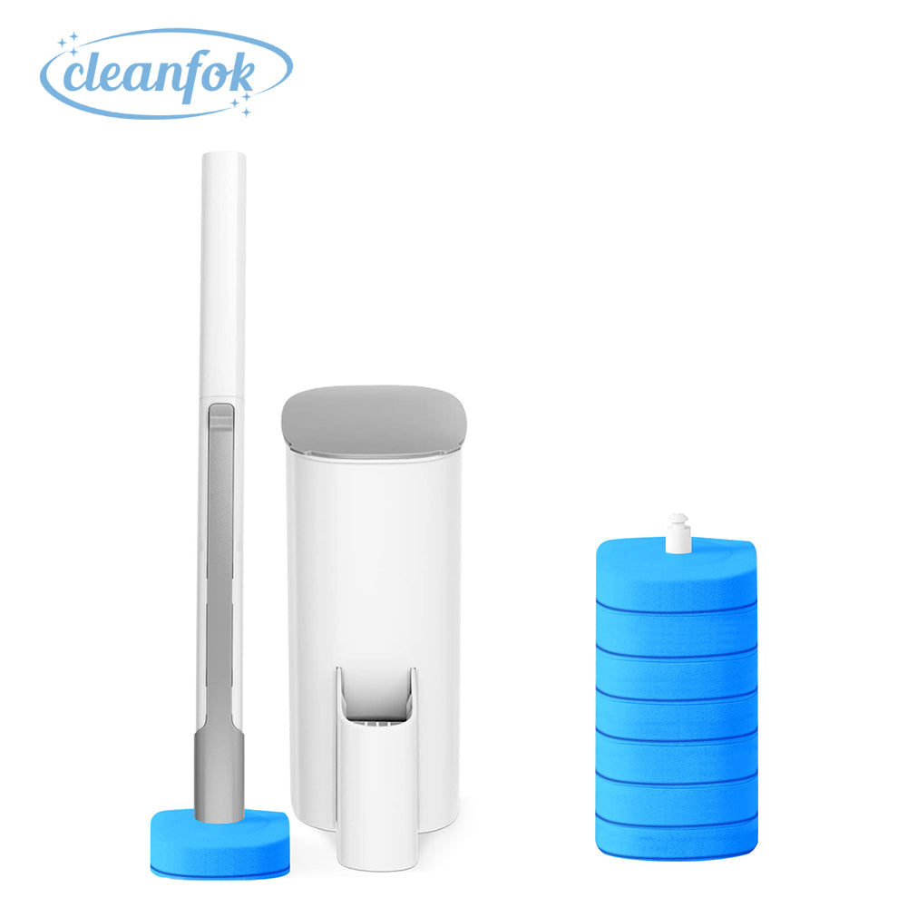 CLEANFOK Disposable Toilet Brush - Hassle-Free Toilet Bowl Cleaning_0
