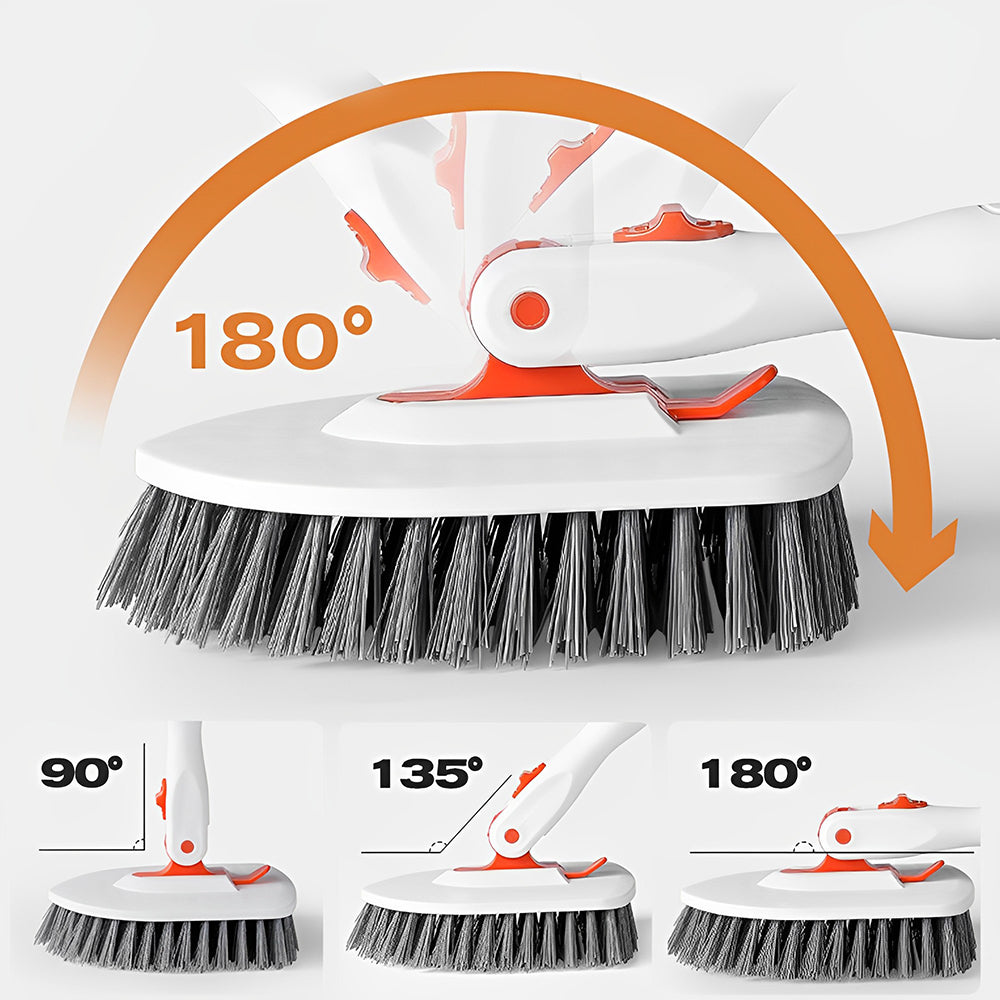 CLEANFOK 3 in 1 Tile Tub Scrubber Brush - Extendable Long Handle with Adjustable Angles_6