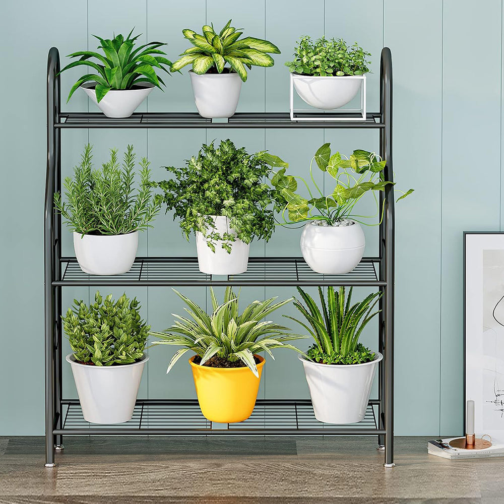 GREENHAVEN 3 Tier Metal Plant Stand - Sturdy Display Rack for Indoor and Outdoor Use_5