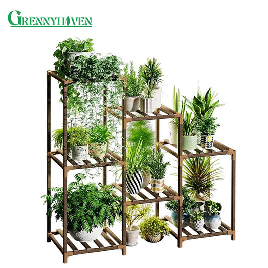 GREENHAVEN Multi-layer Wooden Plant Stand_0