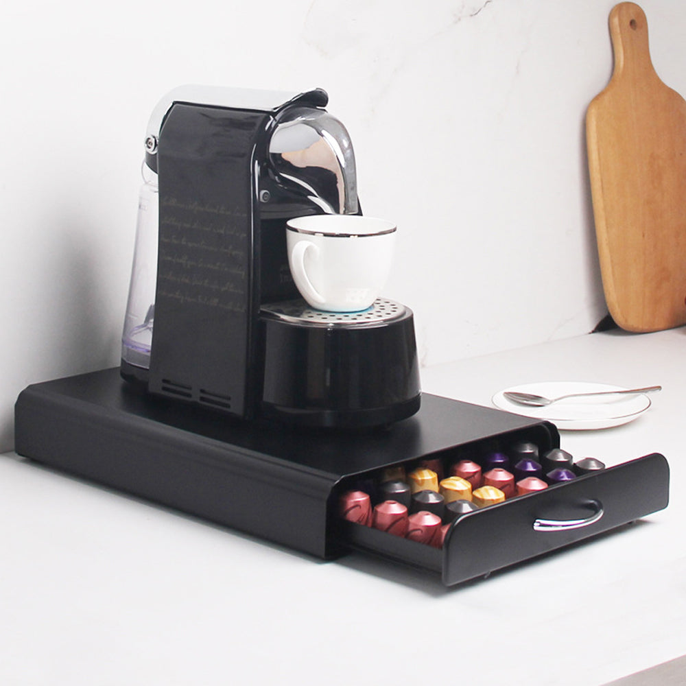 STORFEX 60pcs Nespresso Capsule Drawer Pod Holder - Coffee Machine Stand_5