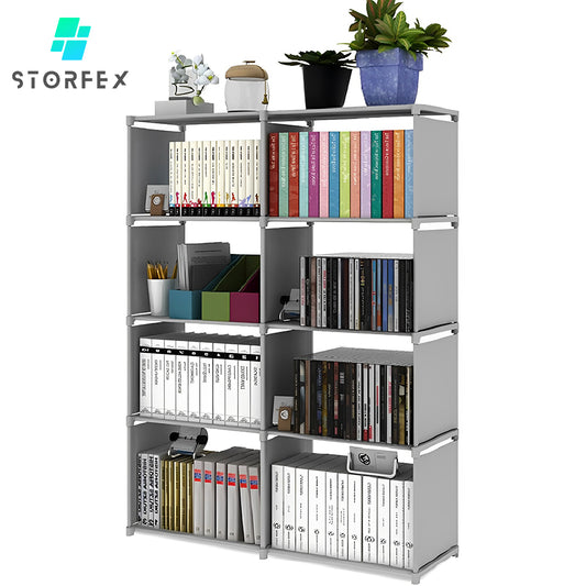 STORFEX 8-Grid Assembled Bookshelves Storage Rack_0