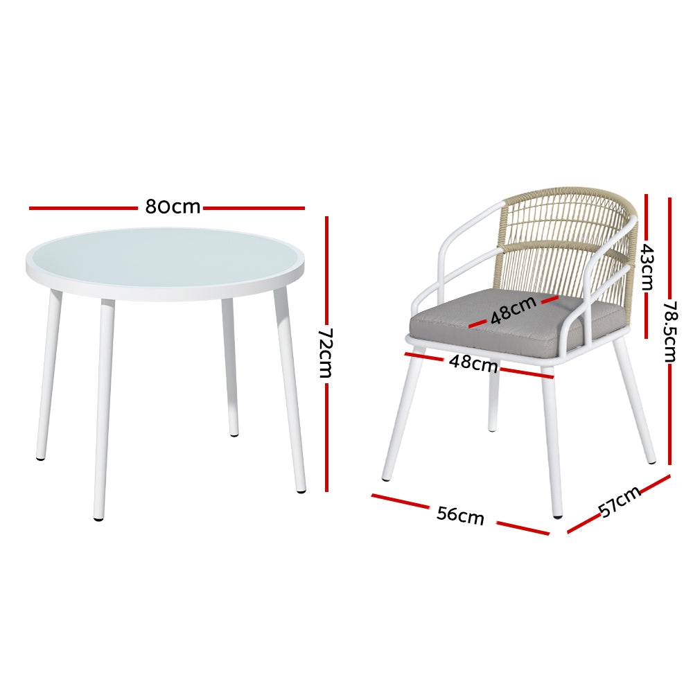 Gardeon 5 Piece Outdoor Dining Set