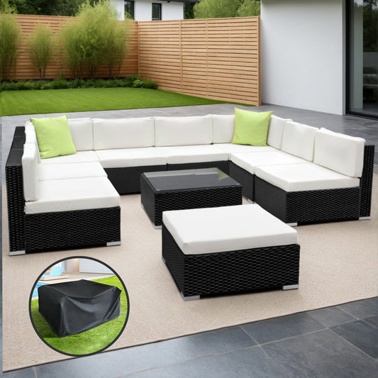 Gardeon 10 Piece Outdoor Sofa Set with Cover