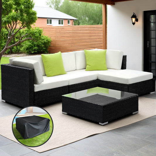 Gardeon 5 Piece Outdoor Sofa Set with Cover
