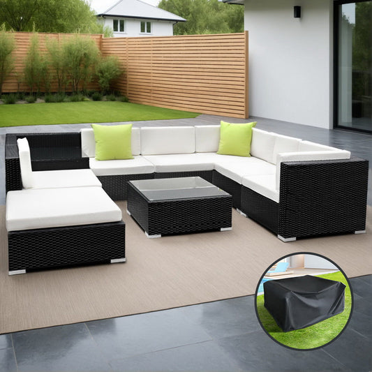 Gardeon 9 Piece Outdoor Sofa Set with Cover