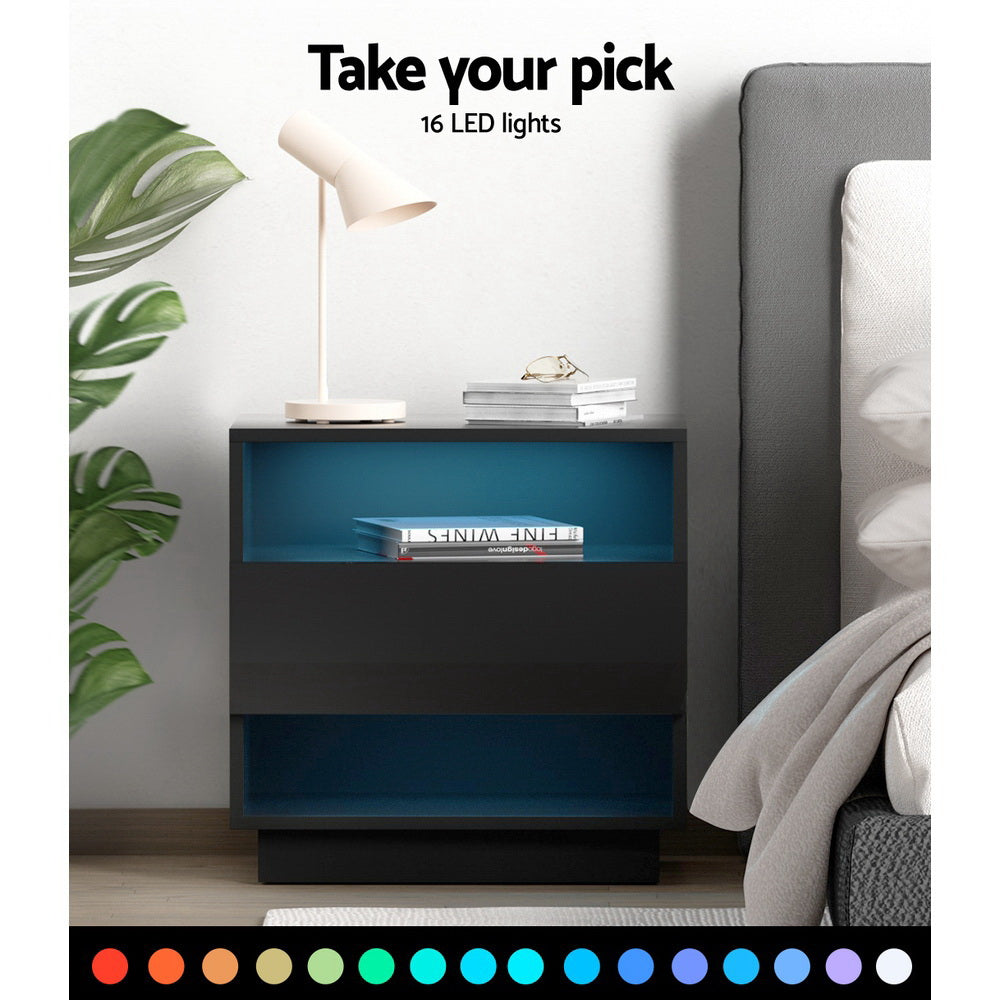 Hana LED Bedside Table