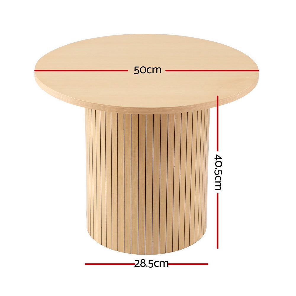 Artiss Fluted Coffee Table