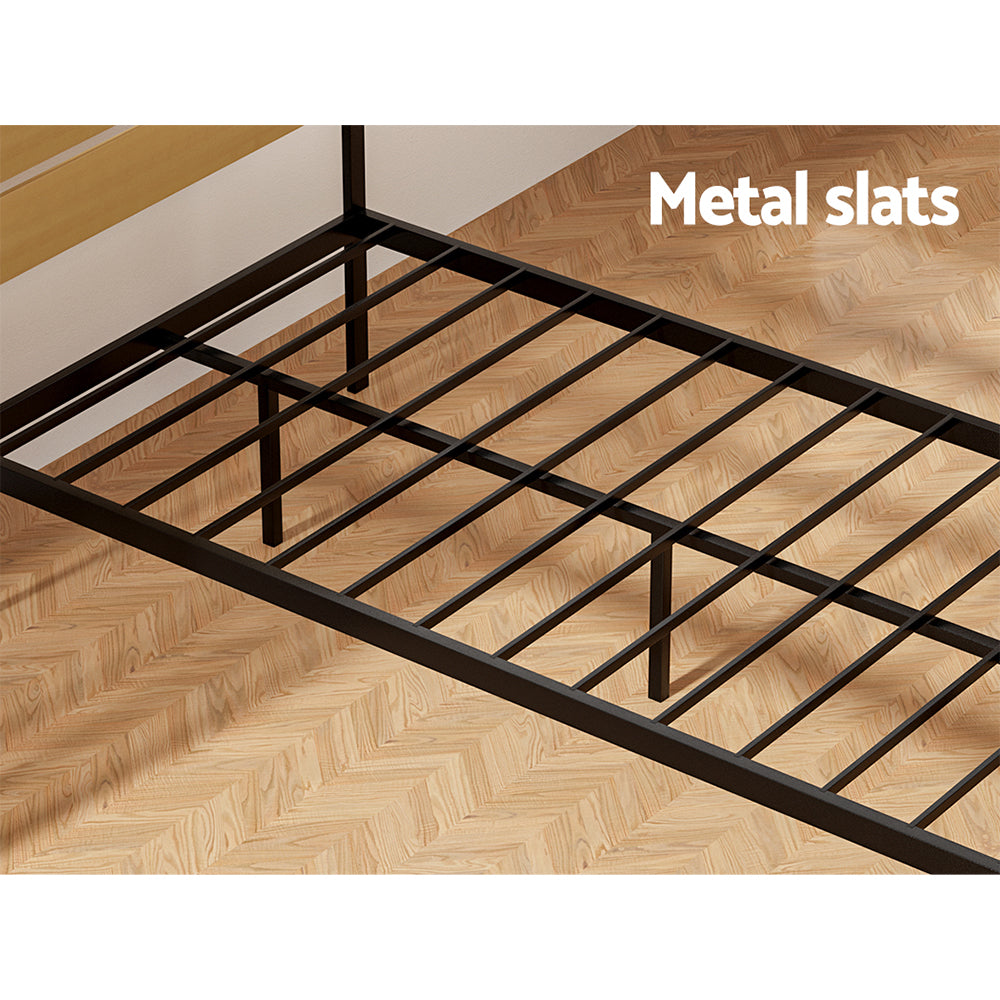 Artiss Bed Frame King Single Size Metal Base Mattress Platform Foundation PAULA