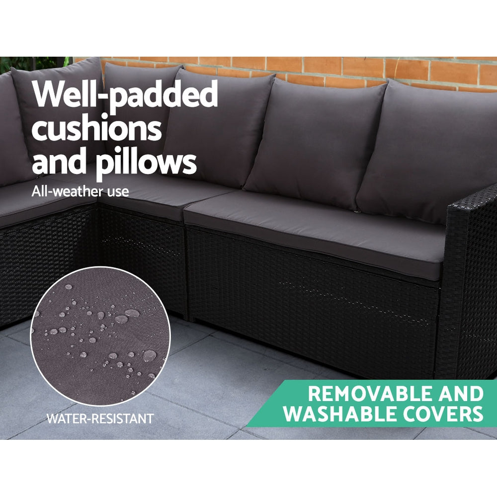 Gardeon 9 Piece Outdoor Sofa Dining Set