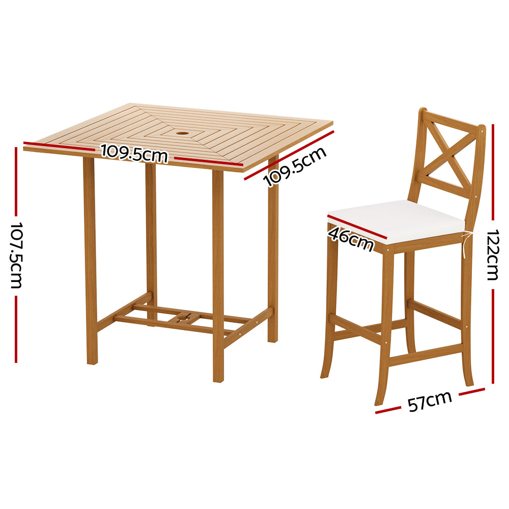Gardeon 5 Piece Outdoor Bar Set